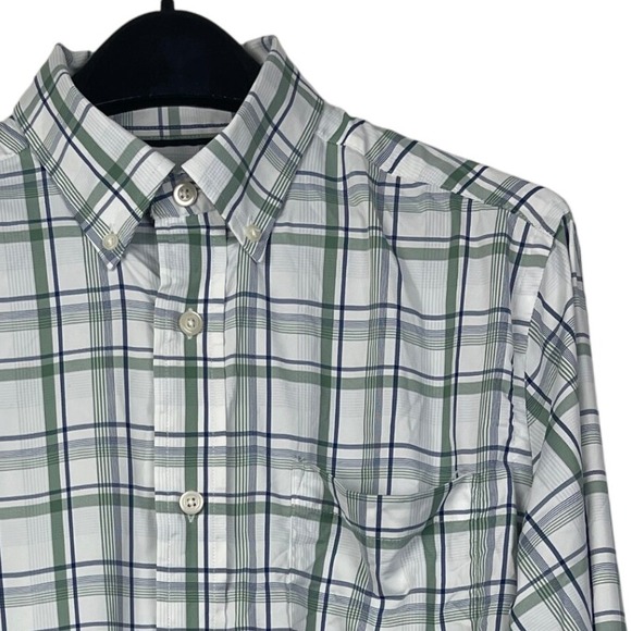 Orvis Performance Nylon Shirt Men M Active Fit Wicking Stretch Lightweight Plaid - Picture 1 of 10